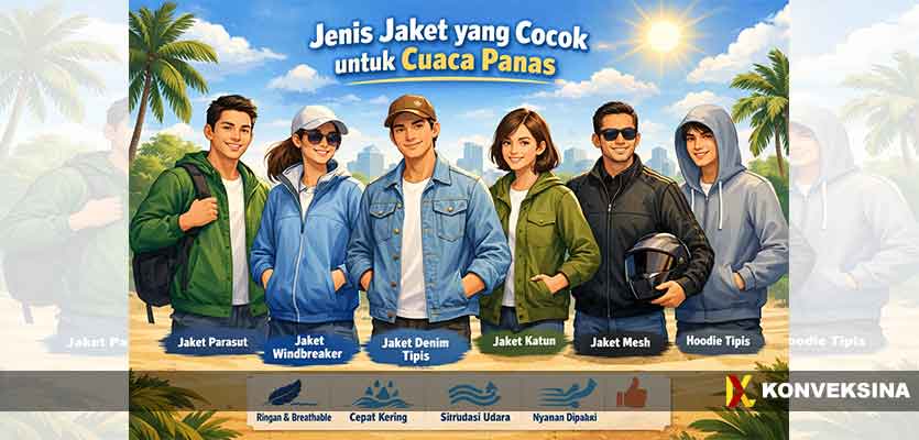 Jenis Jaket yang Cocok Digunakan untuk Cuaca Panas Jenis Jaket yang Cocok Digunakan untuk Cuaca Panas