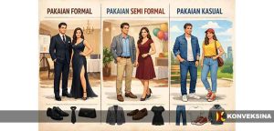 Perbedaan Pakaian Formal, Semi Formal, dan Kasual