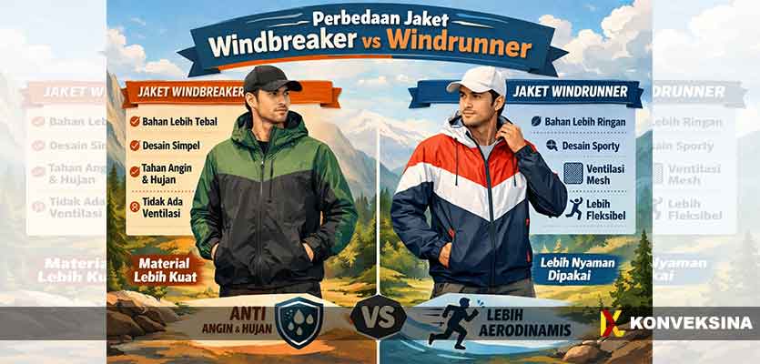 Perbedaan Jaket Windbreaker dan Windrunner