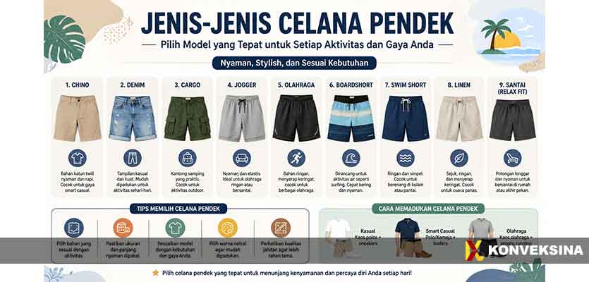 Jenis-Jenis Celana Pendek Jenis-Jenis Celana Pendek