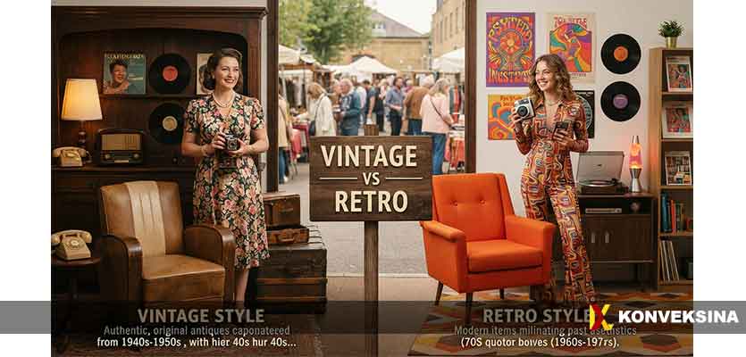 Perbedaan Vintage Style dan Retro Style Perbedaan Vintage Style dan Retro Style