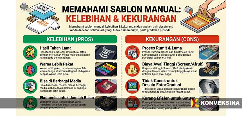 Kelebihan dan Kekurangan Sablon Manual